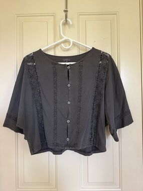 Short Sleeve Crochet Cardigan